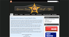 Desktop Screenshot of lawrencecountysheriffsoffice.com