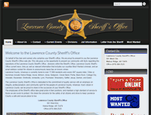 Tablet Screenshot of lawrencecountysheriffsoffice.com